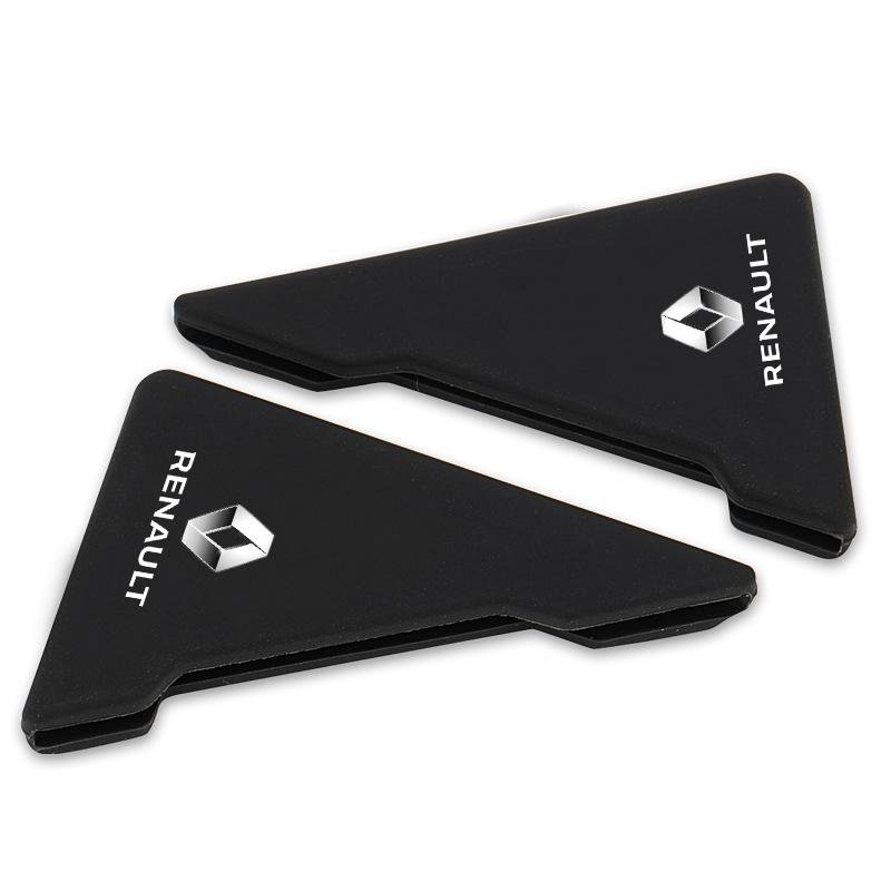 2Pcs Car Door Corner Cover Bumper Crash Anti-Scratch Protection 3D Sticker For Renault Dacia Megane 2 3 Duster Logan Clio 4 Scenic 2 Captur