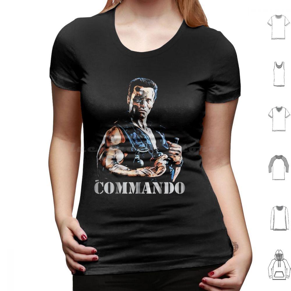 Commando T Shirt Cotton Men Women DIY Print Commando Movies Popular A Beverly Hills Cop See You At The Party Richter Terminator