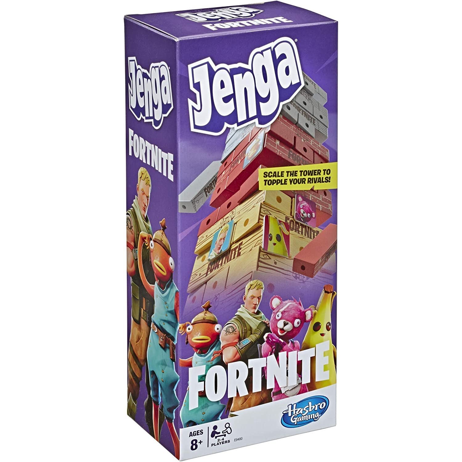 

Hasbro Gaming Jenga Fortnite с японскими инструкциями, игра на складывание и балансировку башни из блоков, игра на складывание башни из деревянных блоков для поклонников Fortnite,