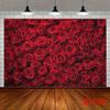 2D Flat Banner, 1 Piece of 2D Flat Red Love Rose Valentine's Day Oversized Background Banner Party Banner Background Party
