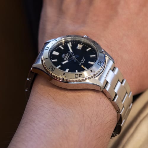 Orient Mako40 Mako40 Automatic Watch Mechanical Automatic Diver's Watch with Domestic Manufacturer's Warranty RN-AC0Q01B Men's Black