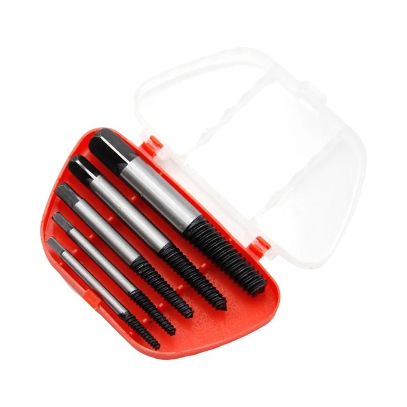 

5/6Pcs Broken Damaged Screwdriver Extractor Drill Bit Set Carbon Steel Double Side Screw Pull Center Drill Bit