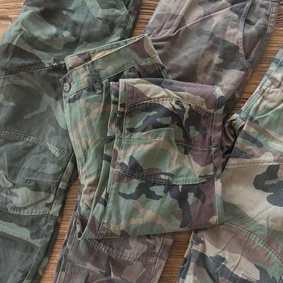 Salopette de travail camouflage jungle – Pantalon ample droit à jambes larges