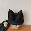 Persality Horseshoe Shape PU Solid Hasp Women's Shoulder Bags  Exquisite Rivets Large Capacity Versatile Crossbody Bag