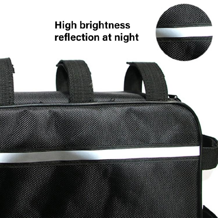 Electric Bike Bag Triangular Lithium Battery Pack Organizers Bike Frame Bag Electric Scooter Battery Pack Storage Bag