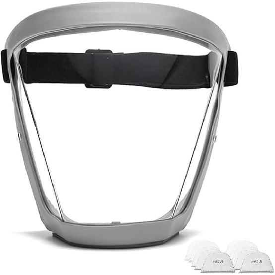 Anti-Fog Face Shield Unisex HD Clear Mask Replace Transparent Outdoor Full Face Mouth Protection Face Mask