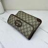 [Pre-Owned] Neo Vintage Series Gold Foil Logo Monogram Tiger Head Decorative Striped Shoulder Strap Canvas And Leather Messenger B - Excellent #7MEK5G