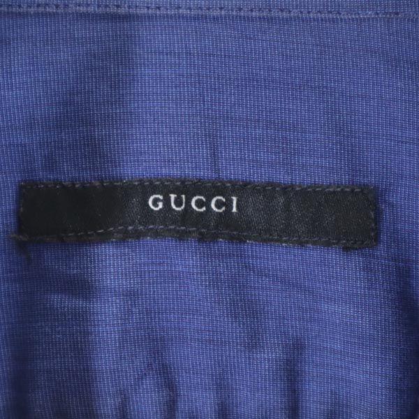GUCCI made in Italy Long sleeve shirt 38 Bluish Men's Used