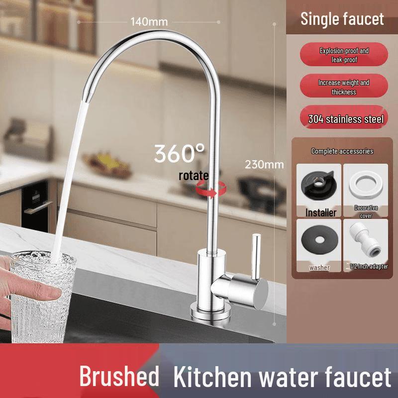 TLXT 304 Stainless Steel Kitchen Water Faucet