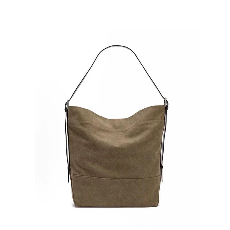 IELGY Shoulder Tote Canvas Bag Super Large Capacity Loose Feel Lazy