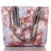 Modern Beach Bag In Batik Look with Zipper
