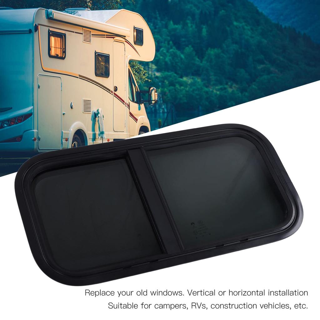 RV Window Screen for and Construction with Vertical and Horizontal Sliding Campers, Trailers, Vehicles, 600x300mm,