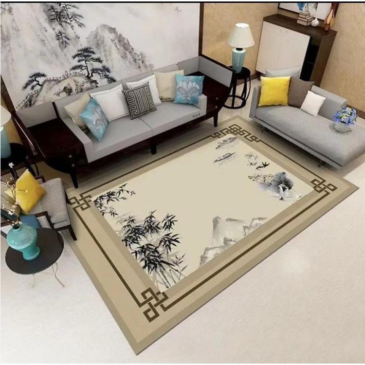 

Ковер в этническом стиле для гостиной, новый китайский стиль, большой ретро-ковер, спальня, гостиная, напольный коврик 80*120cm