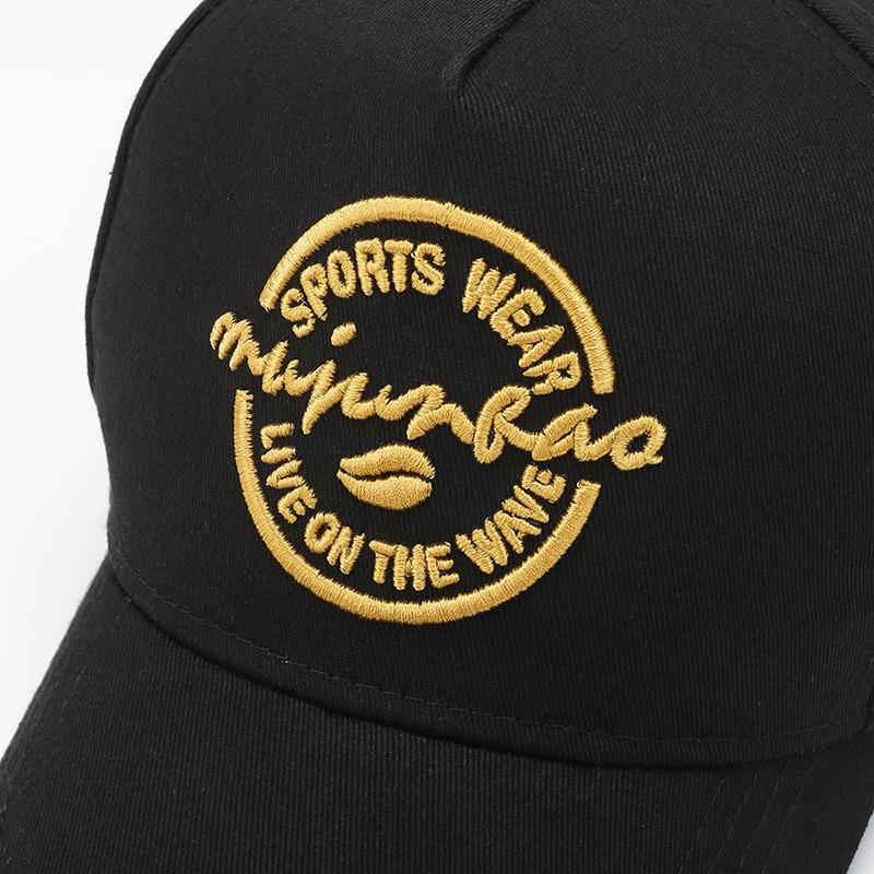 Hat Men's Plus Size Five Piece Hat Baseball Cap Spring and Autumn Korean Edition Men's Summer Sun Hat Women's Big Head Circumference Cap