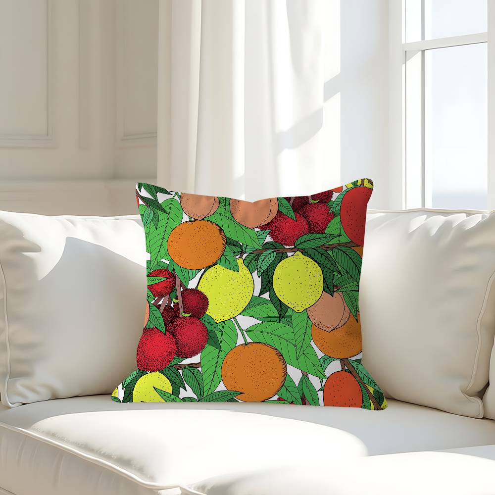 Art Fruit Pillowcases Home Bedding Decorative Pillow Cover Wedding Super Soft Pillow Case