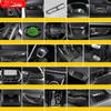 For Toyota Highlander XU70 Refit   2022 Car Carbon Fiber Interior Mouldings Gear Panel Cover Frame Accessories For