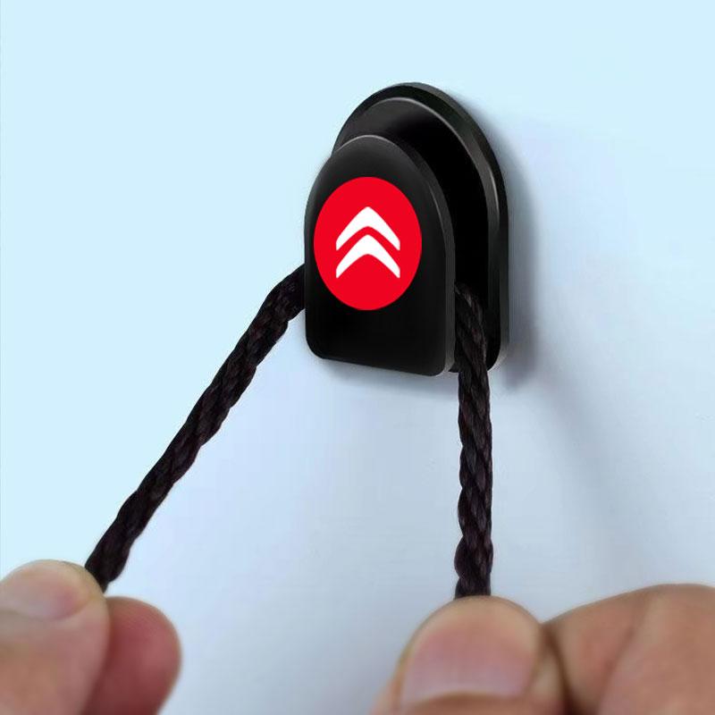 Mini Car Hooks Fixing Clips Phone Data Line Organizer Auto Interior Accessories For Citroen C1 C3 C4 C5 C6 2CV VTS Picasso Cross Cactus RD3 C4L DS3