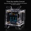 WiFi Clock Module OLED Splay Y Time Date Temperature Humidity Weather Forecast Indicator DC5V Clock