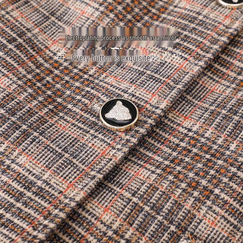 Women's Plaid Vest for Middle-Aged and Elderly