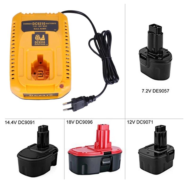 

EU Plug For Battery Charger DC9310 7.2V-18V Nicad & Nimh Battery DW9057 DC9071 DC9091 DC9096 Batteia Charger Poland