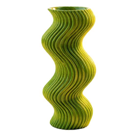 3D Printed Vase Minimalist Vertical Striped Flower Vase Nordic Style Flower Vase
