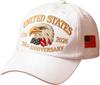 250Th Anniversary Usa Hat Eagle 250 Year American Anniversary Baseball Cap Embroidery Veterans Hat