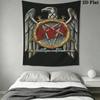 Vintage Metal Print Pattern Home Decor Tapestry, Wall Hanging, Decorative RV Wall Cloth.XGT0914053