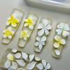 2Pcs Relief Flowers Nail Carving Mold 3D Clear Silicone Mold Flowers Petals Making For Nail Art Accessories Tools
