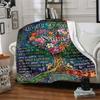 Friendship Endures Distance Customized Name Birthday Plush Blanket Suitable For Both Men And Women Digital Printing Fantasy Theme All Seasons