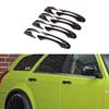 BLACK Exterior Door Handle COVER DECOR Trim Bezel For Chrysler 300C Durango 11+