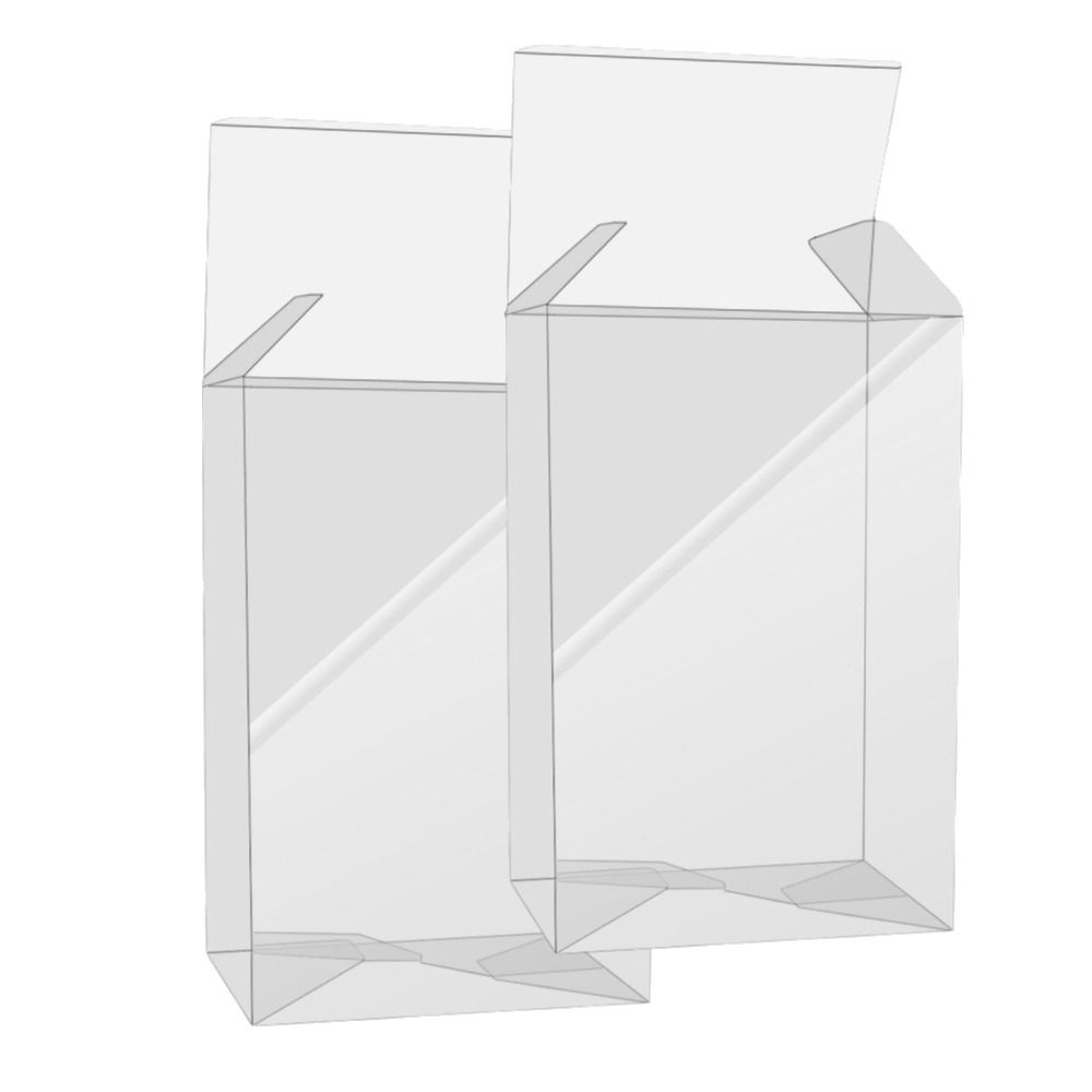 2 st stapelbar design kontrollförvaringslåda genomskinlig handtagsdisplaylåda för PS5/Xbox