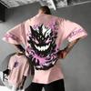 2026 Summer New Arrival Pokémon Gengar Tshirt Plus Size Mens Sportswear Outdoor Training  Fitness Family Matching Outfits Top