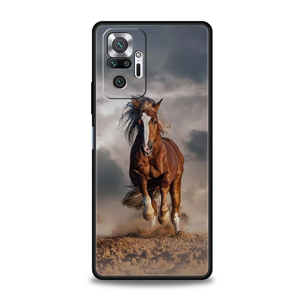 

Чехол для телефона Xiaomi Redmi Note 14 13 12 Pro Plus 5G 9S 9 10 11 4G 14C 13C 12C 10C 9C 9A Лошадь Животное Мягкий Чехол Redmi 12C