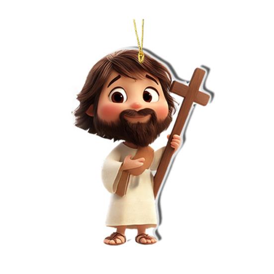 

Movie Character Car Charm Cute 2D Acrylic Hanging Ornament Car Backpack Charm Christmas Tree Decoration F