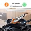 9/12 Inch Stainless Steel BBQ Grilling Tongs Salad Food Clip Non-Slip Handle Bread Serving Tong Cooking Barbecue Clip Clamp