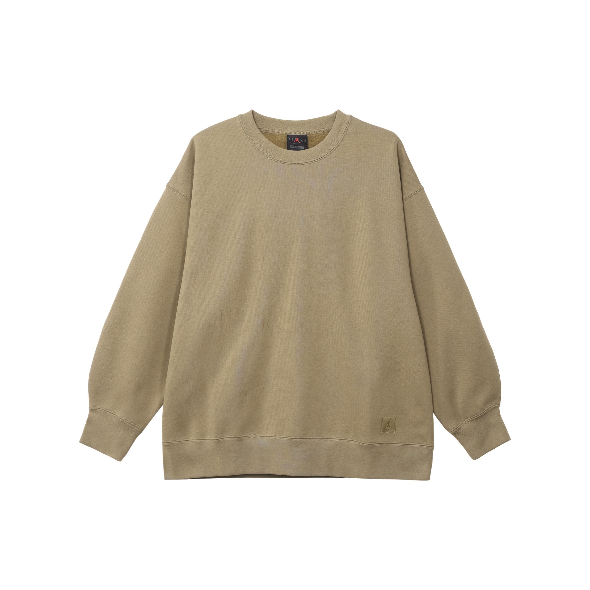 (WMNS) Air Jordan Flight Fleece Crewneck Sweatshirt  Olive Brown  Women s FB5117-395 L