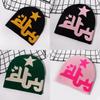 Knit Hat With Alphabet Pattern For Streetwear And Warmth In Autumn