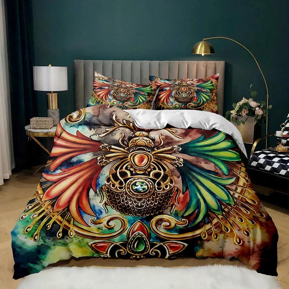 Insect Duvet Cover Set Vintage Old Backdrop With Dragonfly Bedding Set Pillowcase Double Queen King Size Polyester Qulit Cover