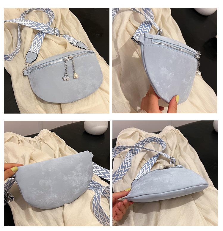 Designer Einfache Hüfttasche Damen Brusttasche Geldbörse Freizeit Gürteltasche Mode Bauchtasche Leder Blumen Damen Schulter Umhängetasche