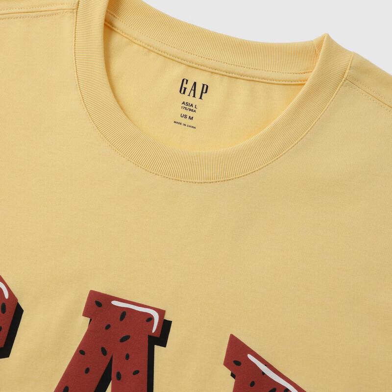 GAP Unisex Logo Print Loose Short-Sleeve T-Shirt