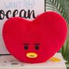 Almofada de conforto de pelúcia BTS BT21 Decoração de casa Kpop