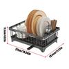 Sink Drying Rack Expandable Large Capacity Kitchen Sink Dish Drain Rack For Apartment Small Space Cups Bowls Plates Vegetables