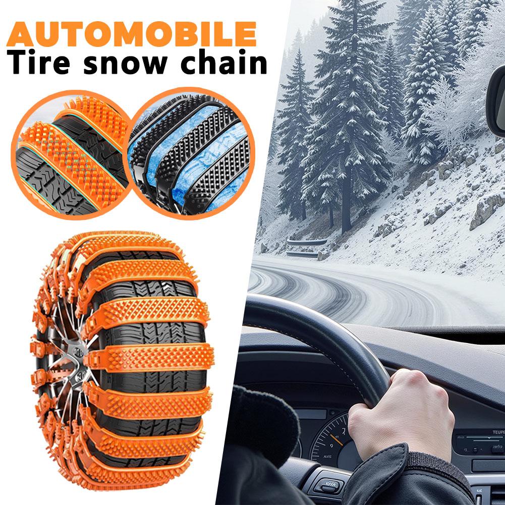 20/10pcs Snow Chain Urethane Set Wheel Ties Belts Widen Thicken Car Tire Crawler Anti-skid Wheel Tyre Ties Winter Emergency Tool