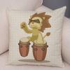 Cute Cartoon Animal Cushion Cover T Rex Dinosaur Unicorn Cat Dog Print Kids Room Decorative Pillow Case Home Gift