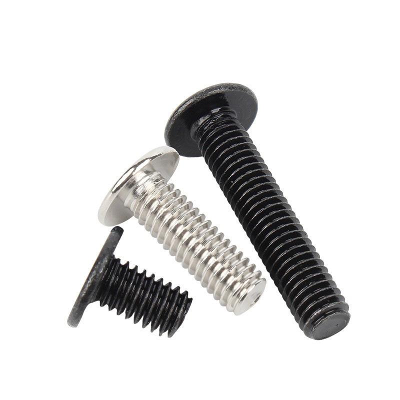 Black Iron Nickel Flat-Head Phillips Screw - Thin, Large M1-M6 Sizes