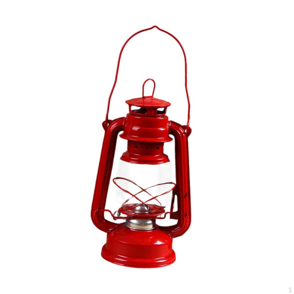 Camping Kerosene Oil Lamp, Tabletop Lighting Solution with Handle for Various Settings