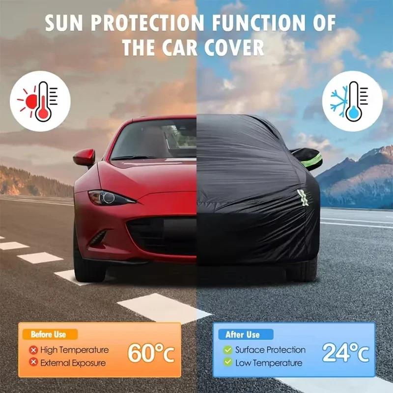 Outdoor Car Cover with Reflective Strips - For UAZ Patriot, Snowproof Dustproof Waterproof Sunproof Shield