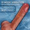 9-Zoll-4-in-1-Dildo, 10 Teleskop- und Vibrationsmodi, Heiz- und Schwingfunktionen, kabellose Fernbedienung, Freisprecheinrichtung mit Saugnapf für männliche und weibliche Paare