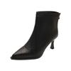 Fashion Banquet Short Thigh Boots Women's Fashion Pointed Toe Rear Zipper Non-Slip Wear-Resistant Slim