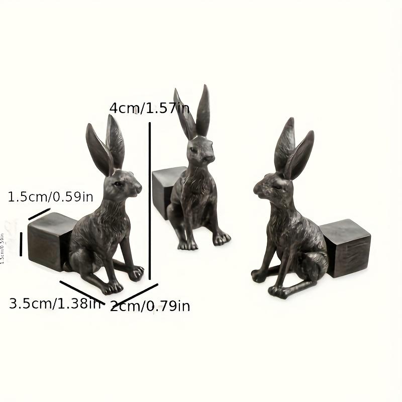 3pcs Animal Shaped Flower Pot Feet Set with Rabbit Decorative Plant Stand for Handicraft Gardening Supplies